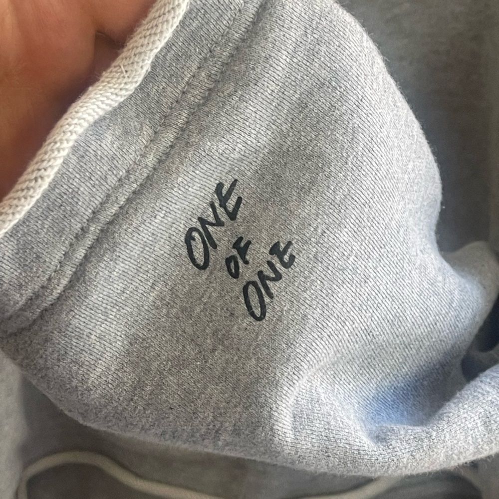 Golden Goose Distressed Gray Two-Tone Hoodie sweatshirt One of a Kind - Picture 10 of 11